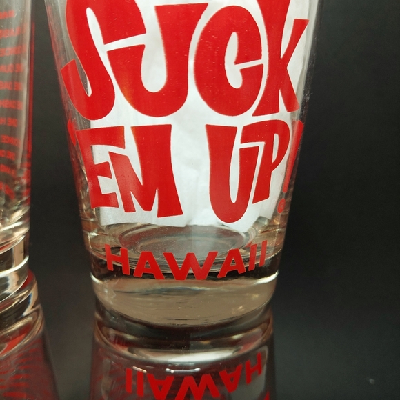 Vintage Libbey Suck Em Up Don Ho Whiskey Cocktail Glasses Set of 4 - Picture 3 of 8